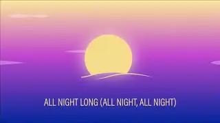 Benjamin Ingrosso - All Night Long (All Night) [2020 Edit] - Lyric Video