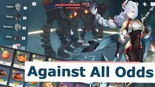 Beating Seagaze Sunset Final Stage with Low-Level Team and Few Health Items