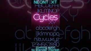 NeonText Blender Addon Preview