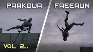 Unreal Engine 5 - Parkour x Freerunning x Gymnastics Mechanics Test ALS V4 (Vol 2)