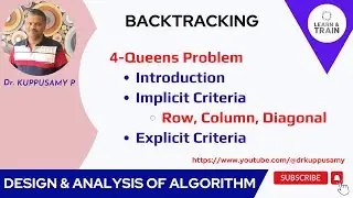 53a [New] Backtracking - 4 Queens Problem with State Space Tree  Introduction