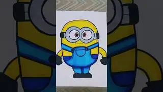 #youtube #art #drawing #movie #minions #despicableme drawing minion from despicable me.