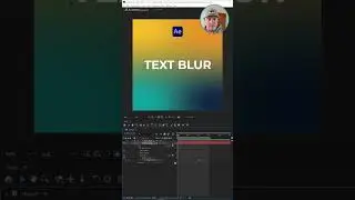 Text Blur Effect - Adobe After Effects #aftereffects #motiondesign #motiongraphics