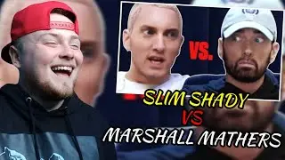 Slim Shady vs Marshall Mathers: THE FACE OFF (Reaction)