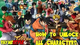 J-Stars Victory VS - How To Unlock All The Characters Tutorial