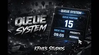 FiveM Queue System by KFive Studios | Fully Custom Config + Discord Bot Integration