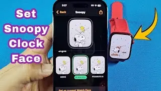 Add watch face snoopy style apple watch