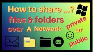 How to setup & share files, folders & drives using network in Win 🔟|quick & easy|