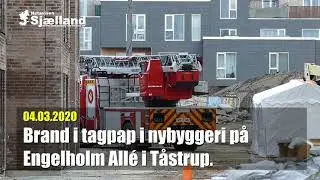Tagpapbrand i nybyggeri