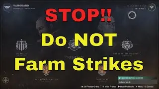 STOP! Do NOT Farm GM Grandmaster Nightfall Glassway Or Vanguard Strikes This Week