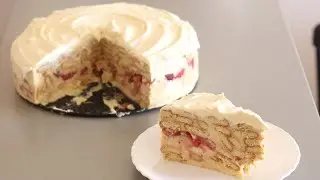 No-Bake Magical Strawberry Cake - You'll make it every day!