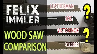 Leatherman, Victorinox, Gerber, SOG - The ultimate Multi-Tool WOOD SAW Comparison