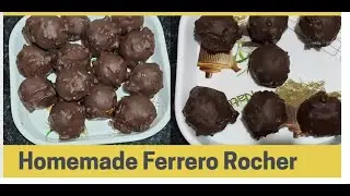 Ferrero Rocher Style Chocolate At Home | Center Filled Chocolate |Homemade ferrero Rocher