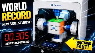 RUBIK'S CUBE ROBOT WORLD RECORD (0.01S)