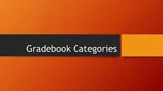 Moodle Gradebook Category Setup
