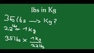 Converting lbs to kg - lbs in Kg umrechnen
