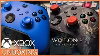 Xbox Controller Unboxing - Shock Blue / Robot White / Wo Long Edition
