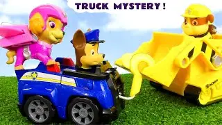 Fun Toy Paw Patrol Truck Mystery Story with Chase and Rubble