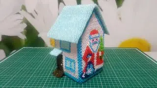 how to make a new year's house-box using modular origami technique (master class) part 1