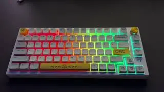 AK816 81Keys Wireless Keyboard MDA highly sublimation keycap#keyboard #mechanicalkeyboard