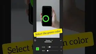 How to use chroma option in video available in Inshot app