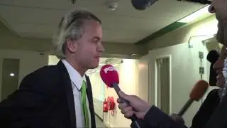 Geert Wilders dist 1Vandaag verslaggever