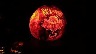 Rick and Morty Pumpkin - Halloween - 4K OLED
