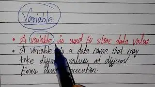 VARIABLE in C | 
