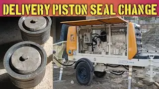 Aquarius Pump / Delivery / Piston / Seal Change / कंक्रीट पंप की डिलीवरी पिस्टन सील कैसे  बदले