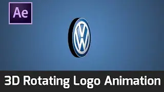 3D Rotating Logo Animation - After Effect Simple Tutorial