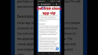 HOW YO GET FREE VIP OF CLONE APP 