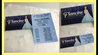 SINGLE SLIDER INVITATION | Debut/18th Birthday | Invitation Ideas || Step by Step Tutorial