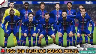 PSG New Facepack Season 2025/26 - PES 2021 & Football Life 2025