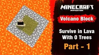 Volcano Block #1 - Survive in Lava with 0 Trees - Minecraft Java | in Hindi | BlackClue Gaming