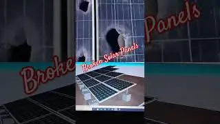 Broken Solar panel | Whole solar rooftop system damaged 😭