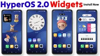 HyperOS 2.0 Widgets Install Now in any Xiaomi Redmi and POCO devices