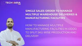 How to manage multiple manufacturing facilities in Odoo to split SKU wise production and delivery