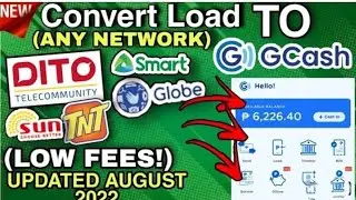 how to convert or trade regular load into gcash low fee with proofs of legitimacy.