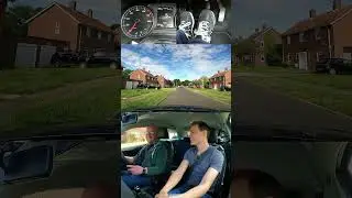Stopping a manual car for the first time. 