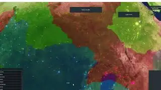 Map of Africa after colonization (Rise Of Nations)