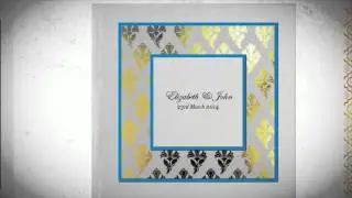 Foiled Stamped Wedding Invitations