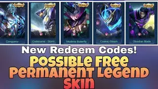 NEW REDEEM CODES! | CHANCE TO WIN FREE PERMANENT LEGEND SKIN | Mobile Legends: Bang Bang