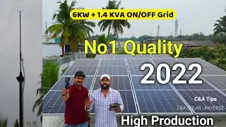 ONGRID and OFF GRID Project in Kerala | Roof Top Solar Plant✌️മലയാളം | C&A SOLAR UNIVERSE | Kerala