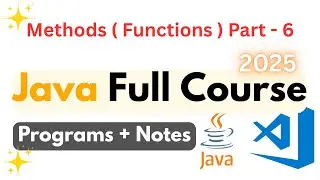 Java Methods | Java Full Course For Beginners | Methods In Java Recursion Function In Java Part 6