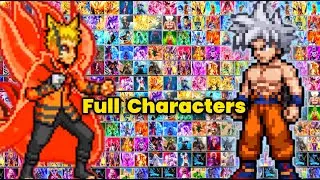 Naruto VS Dragon Ball Mugen Watch Mode | Full Characters Anime Game Android