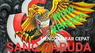 DIRGAHAYU REPUBLIK INDONESIA, Cara Menggambar Burung Garuda Dan Batik