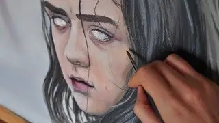Arya Stark oil painting - timelapse