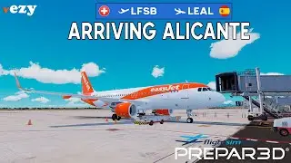 [P3D V5.3] Landing at Alicante with GSX EasterEgg | FSLabs A320-SL