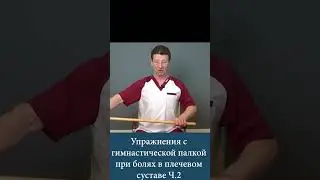 Упражнения с гимнастической палкой при болях в плечевом суставе Ч.2