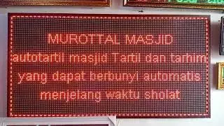 running text menggunakan controler w6